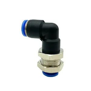 PLM air connector quick fittings Pneumatic PUSH FITTINGS Plastic And Copper