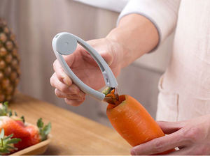 Outil multifonctionnel en acier inoxydable Syh1272 pour fruits et légumes, éplucheur de fraises, éliminateur d'œillets d'ananas et de tomates, pour les feuilles - Product Image 6