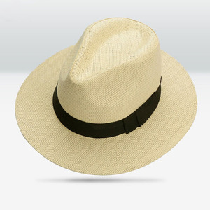 Mũ Panama cỡ lớn thủ công, mũ cói cổ điển, mũ rộng vành chống nắng mùa hè đi biển ngoài trời, mũ thoáng khí, phong cách giản dị dành cho nữ và nam - Product Image 5