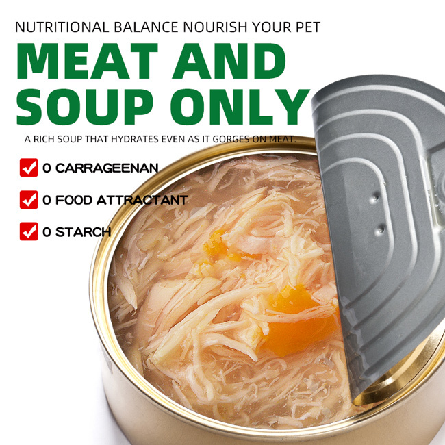 Premium Chicken Meat Broth Pet Canned
