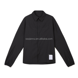 Camicia da Corsa per Uomo con Protezione UV, Asciugatura Rapida, Cuciture Piatte e Bottoni a Scatto OEM - Product Image 1