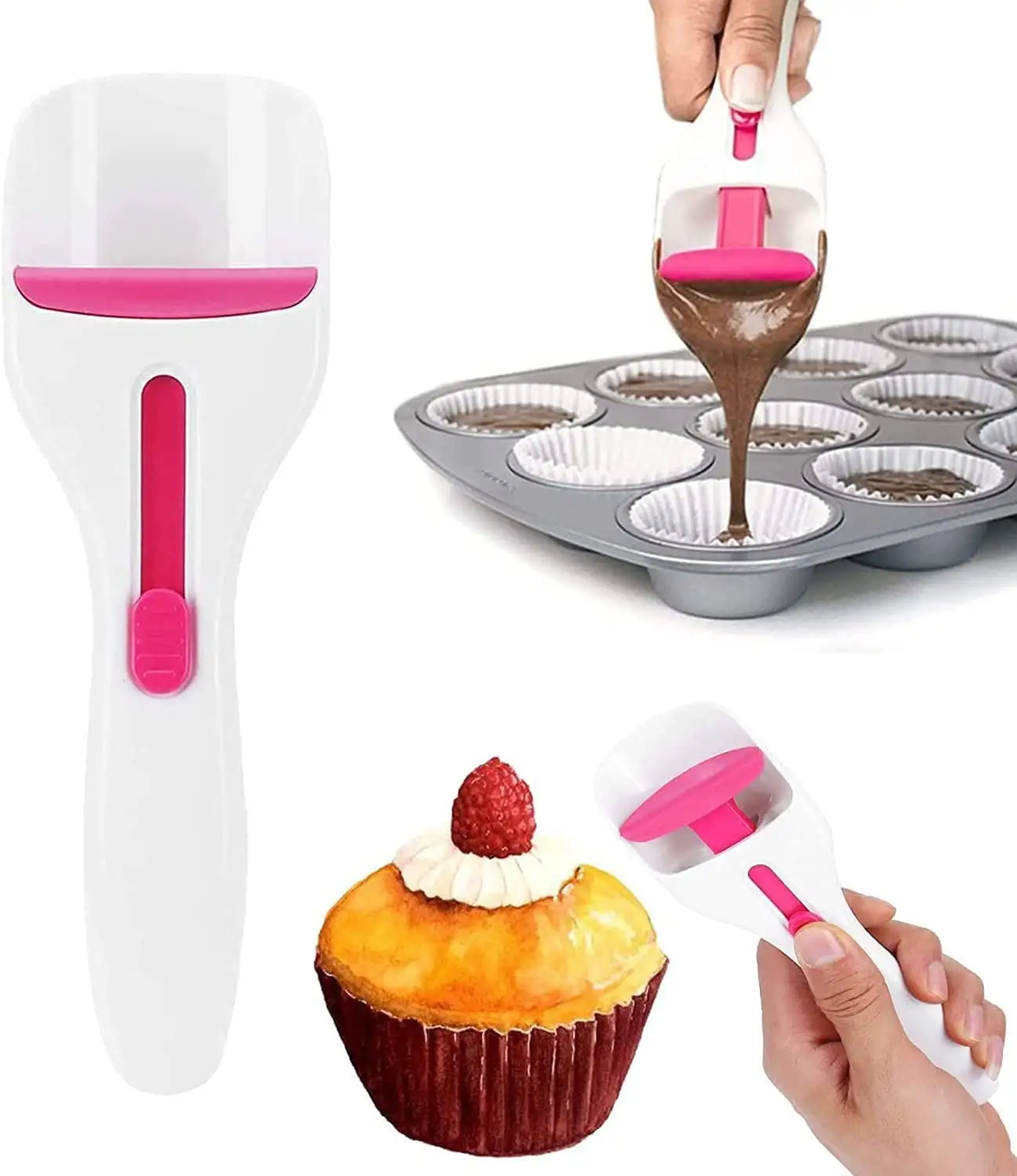 Silikon Back kuchen Flüssige Schokoladen sauce Teig Messlöffel Küche Backwerk zeuge Cupcake Scoop