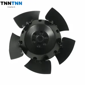 TNNTNN 165mm AC 230V lembar Aluminium impeler 163mm tahan suhu tinggi kipas aliran aksial untuk sistem udara segar