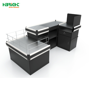 Highbright HBE-CC-223 High Quality Durable Modern Design Fashionable Appearance High Definition Screen Checkout <b>Counter</b> 2440mm - Product Image 5