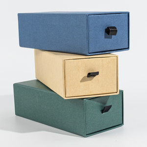 Biểu Tượng Tùy Chỉnh Phổ Biến Giấy Kraft Kính Kính Mát Bao Bì Cứng Nhắc Ngăn Kéo Quà Tặng Các Tông Sang Trọng Trượt Hộp Với Biểu Tượng Tùy Chỉnh - Product Image 1