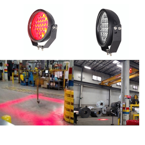 High-quality LED 72W Blue/Red Color Crane Light Overhead Crane Safety <b>Spotlight</b> /LED Line Safety Zone Light Work Light - Product Image 1
