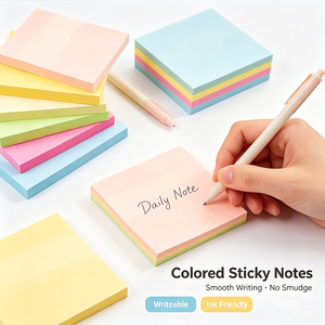 กระดาษโน้ตสีพาสเทล SK แบบมีกาวในตัว ฉีกง่าย ใช้ได้ทั้งที่บ้านและที่ทำงาน - Product Image 6