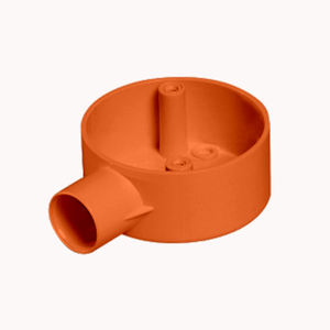 กล่องต่อสายไฟฟ้าแบบทางเดียว PVC สีส้ม ทนไฟ ป้องกันการลุกลาม ได้รับการรับรองมาตรฐาน ISO9001 สำหรับอุปกรณ์ต่อท่อไฟฟ้า - Product Image 2