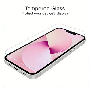 2 in 1 Custom Premium Clear Phone Case with Tempered Glass <b>Screen</b> <b>Protector</b> Camera Lens <b>Protector</b> for Iphone 13 14 16E Pro Max - Product Image 2