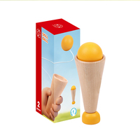 Juguete de Madera Kendama para Niños Pequeños, Juguete Educativo para el Desarrollo de la Coordinación Mano-Ojo, Juego de Habilidad con Pelota de Madera