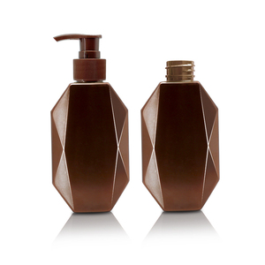 Logo personalizzato 200ml/300ml PET oro <span class=keywords><strong>rosa</strong></span> Shampoo balsamo bottiglie biodegradabili 8 oz vasetti tappo a vite pompa per lozione dentifricio - Product Image 1