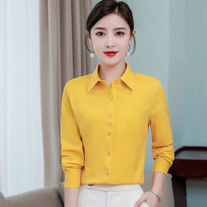 Camicia da donna Slim Fit manica lunga manica corta abiti professionali da lavoro Top Top Top da donna - Product Image 6