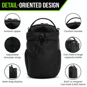 Bolsa de Gimnasio Magnética Personalizada, Bolsa Deportiva de Viaje para Hombre y Mujer, Bolsa Bandolera Magnética Pequeña con Porta Botella de Agua - Product Image 5