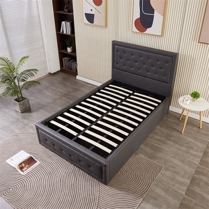 Super stoccaggio moderno popolare <span class=keywords><strong>letto</strong></span> <span class=keywords><strong>letto</strong></span> <span class=keywords><strong>letto</strong></span> formato <span class=keywords><strong>singolo</strong></span> camera da <span class=keywords><strong>letto</strong></span> mobili in pelle PU Comfort <span class=keywords><strong>letto</strong></span> a Gas - Product Image 3