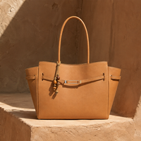 Usine Dames En Cuir Véritable Cuir Sac À Main De Luxe pour Dames Panneau Sculptural Fourre-Tout Casual Marque Privée OEM
