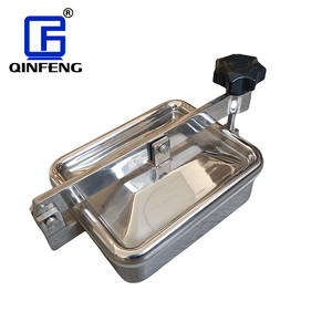 Couvercle de Mayhole rectangulaire, porte sanitaire <span class=keywords><strong>Mayway</strong></span> rectangulaire en acier inoxydable avec poignée en plastique - Product Image 2