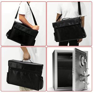 CUSTOM Large 17x12x5.8 Inches Fireproof Document Money Bag Water Resistant Folder Safe Bag Filing Products - Product Image 5