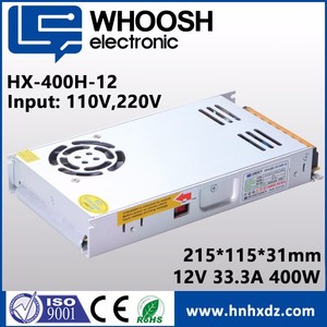HX-400H-12 GARANTIE 3 ANS Charge maximale IP20 DC 12V 33.3A Pilote LED unique 400W Contrôle de la température Ventilateur silencieux à roulements à billes - Product Image 3