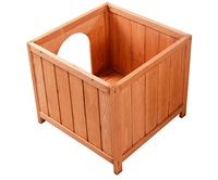 Maison pour chien et chat en bois sculpté, moderne, écologique, luxueuse, pour l'intérieur et l'extérieur, avec escalier, pour toutes les saisons