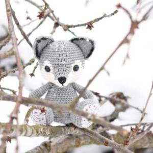 Juguete de Peluche de Lobo Hecho a Mano, de Algodón, Seguro, Personalizado, Suave, Tejido a Crochet, <span class=keywords><strong>Amigurumi</strong></span>, para Regalo de Navidad - Product Image 2