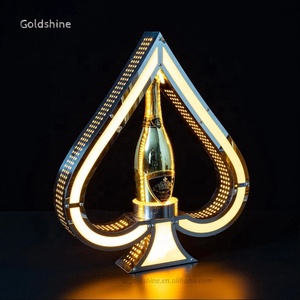 Sáng Tạo Led Cơ sở rượu vang hiển thị giá Bar sáng KTV spades Champagne Vua cơ sở số thư hình dạng chức năng điều khiển từ xa - Product Image 4