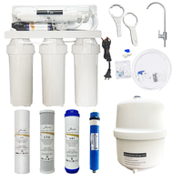 Purificateur d'eau potable à osmose inverse à 6 étages en plastique électrique 75 GPD, filtre UV, utilisation domestique et hôtelière, auto-nettoyant intelligent