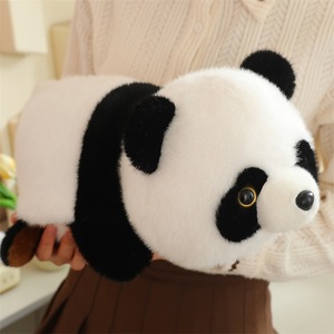 Gran oferta, juguete de peluche Reversible Kawaii personalizado, almohada de animales de peluche con tapa, <span class=keywords><strong>mapache</strong></span> <span class=keywords><strong>a</strong></span> Panda, MOQ bajo, regalo perfecto, relleno de algodón PP - Product Image 2