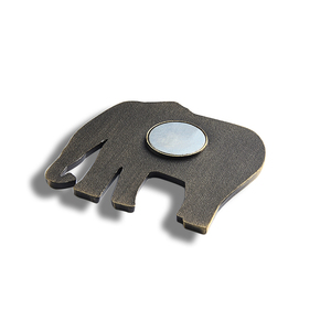Imán de nevera personalizado de elefante en esmalte duro, recuerdo turístico promocional - Product Image 2