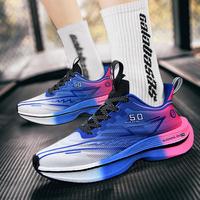 Chaussures de marathon unisexes tendance, imperméables, respirantes, avec empeigne en mesh léger et durable, à lacets, en tissu hautement élastique