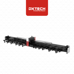 Cortadora Láser Dxtech de 2kw para Tubos en Forma de H, Máquina de Corte Láser Vertical de Dos Mandriles para Metal y Aluminio - Product Image 1