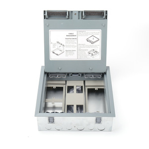 Prise de sol Sika MT-01, 1 prise, 10A, 230V, norme américaine, encastrée, acier inoxydable, argent, étanche, pour la maison et le bureau - Product Image 3