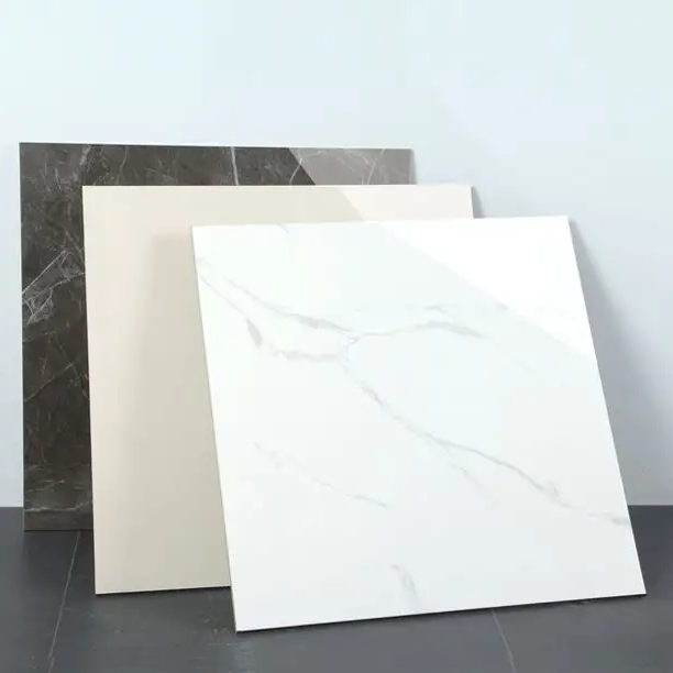 Carrara White Glossy 600x600 Modern Interior Wall Porcelain Ceramic Tile Marble Design From China Glazed Tiles