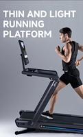 Tapis roulant silencieux pliable et multifonctionnel RH Home Fitness, tapis roulant d'intérieur pour salle de sport