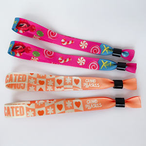 Bracelets personnalisés en polyester par sublimation, imprimés pour festivals et option couple, par <span class=keywords><strong>Totwoo</strong></span> - Product Image 6