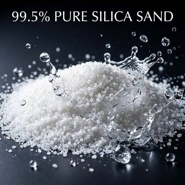 QED Brand 99.5% SiO2 High Silicon Refined Silica Sand 0.5-1.2mm Filter Media for Industrial Water Filtration 25kg/Bag