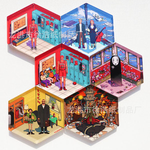 Aimants de réfrigérateur personnalisés en acrylique Junxin 5 cm – Thème Urbain, Tourisme, Culture, Créatif, Dessin Animé – Décoration Maison, Cadeau pour Client - Product Image 1