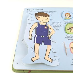 <span class=keywords><strong>Libro</strong></span> de juguete de rompecabezas personalizado de papel Yimi, impresión en inglés, diferentes partes del <span class=keywords><strong>cuerpo</strong></span>, libros cognitivos de aprendizaje temprano para bebés - Product Image 4