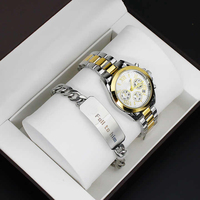 Regalos IStapromo, Relojes para Hombre y Mujer, Correas de Acero, Pulseras de Acero Inoxidable, Conjuntos de Relojes, Cajas de Regalo, Relojes para Pareja