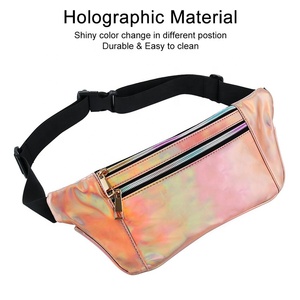 Rave Argent Irisé Hologramme Ceinture Bum Sac Neno Paillettes Holographique Sac Banane - Product Image 5