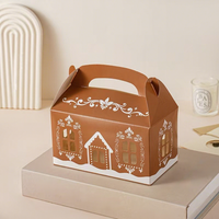 Groothandel Kerst Hallowmas Brood Snoep Cadeaubox Tijdloos Elegant Biologisch afbreekbaar Herbruikbaar Luxe Print Zoetdoos