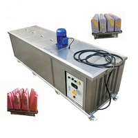 Machine à 12 moules pour bâtonnets glacés, sucettes glacées, glaces au lait et aux fruits, type Ataforma Finamac, Brésil