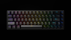 คีย์บอร์ดเกมมิ่งแบบมีสาย USB RGB สวิตช์สีเขียว 60% 68 ปุ่ม แบบถอดเปลี่ยนได้ ป้องกันการกดผิดพลาด บางเฉียบ กันน้ำ - Product Image 3