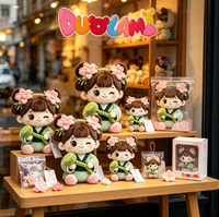 Peluche personnalisée Fille à Fleurs, Jouet en Peluche Doux, Poupée Personnage Rembourrée pour Décoration de Bureau à Domicile, Cadeau pour Enfants, Peluche Fille à Fleurs