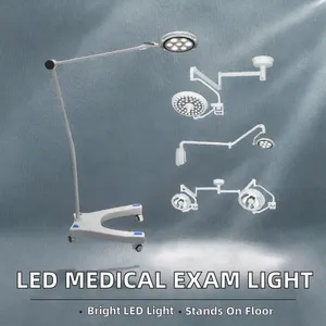 LKLED500 <span class=keywords><strong>Lampe</strong></span> chirurgicale LED vétérinaire portable électrique sans ombre pour bloc opératoire, avec support réglable/sur pied - Product Image 4