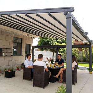 Toldo Retráctil Eléctrico de Lujo <span class=keywords><strong>para</strong></span> Patio, con Control Remoto, de Aluminio, <span class=keywords><strong>para</strong></span> Terraza, Jardín, Balcón y Cafetería - Product Image 3