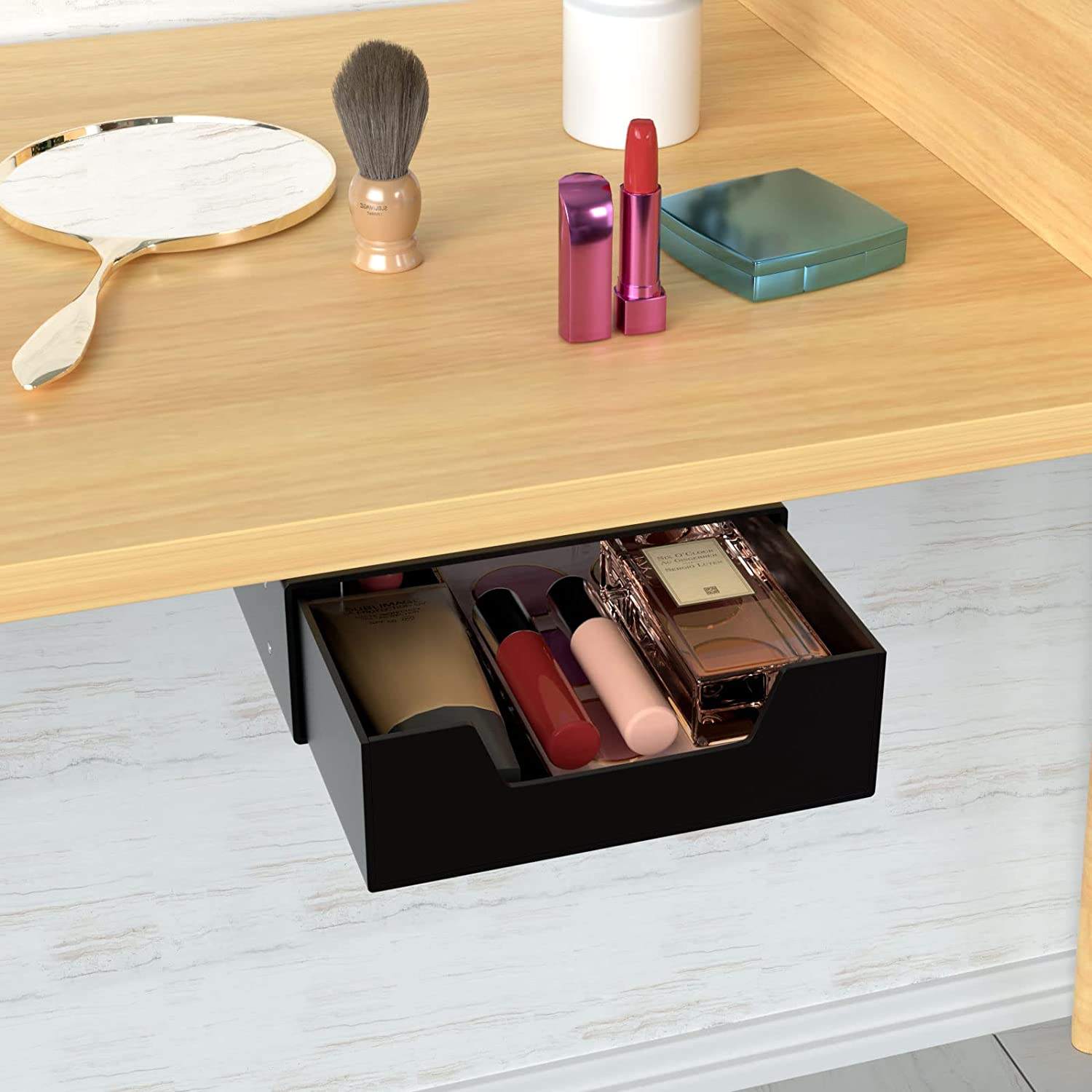 Tiroir Rangement Bureau Organisateur De Tiroir Mini, Tiroir Coulissant Sous Table Pour La Maison/bureau/école