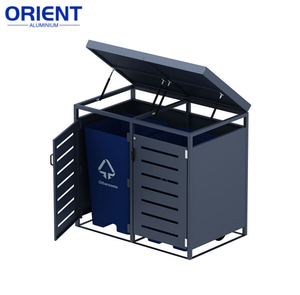 <span class=keywords><strong>Abri</strong></span> pour poubelle à roulettes en aluminium à 2 portes - <span class=keywords><strong>Abri</strong></span> <span class=keywords><strong>de</strong></span> rangement pour poubelle <span class=keywords><strong>de</strong></span> jardin <span class=keywords><strong>de</strong></span> haute qualité - Product Image 3