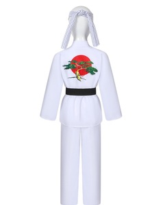 Karate <strong>Cobra</strong> <strong>Kai</strong> Cosplay Taekwondo Costume Kid Adult Black White Kimono Uniform Headband Anime Halloween Party TrainingTracksuit - Product Image 6