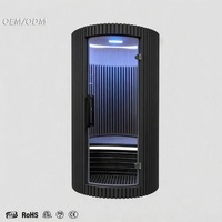 Sauna de Infrarrojos Lejanos Moderna y Minimalista de Madera de Hemlock para Interiores, Fisioterapia, Adelgazamiento, Spa en Casa, con Control Táctil Inteligente