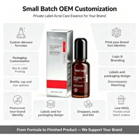 Essence faciale personnalisable de 15 ml, OEM, étiquette privée, sérum nettoyant pour le visage, pour une peau d'apparence saine